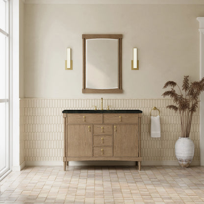 Kinnsden 48" Single Vanity, Weathered Oak w/ 3 CM Phantome Eclos Top, view 3