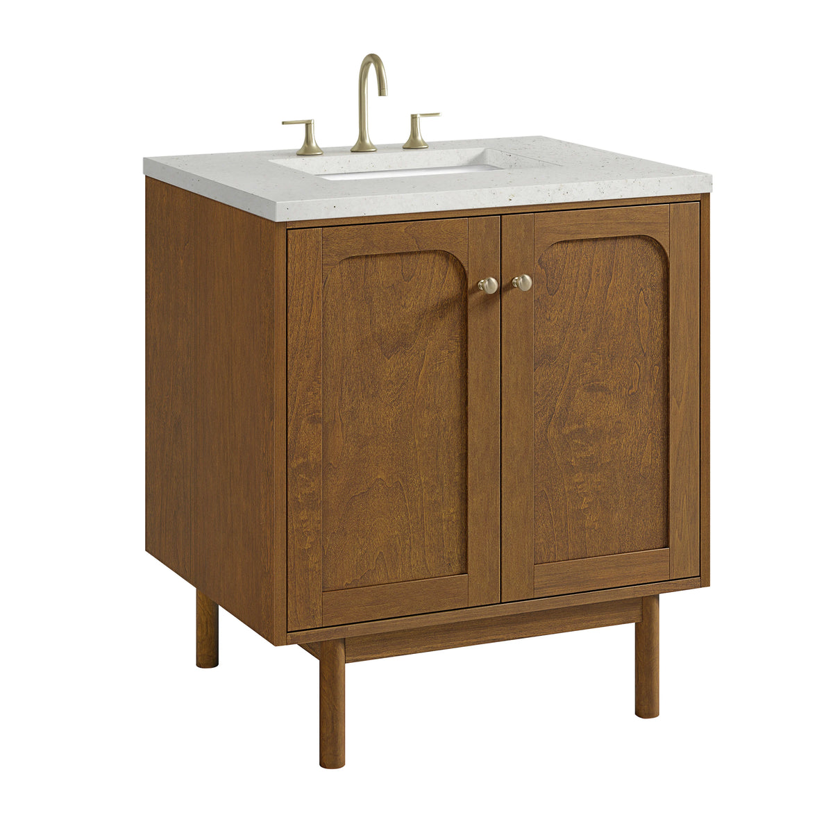 Laurent 30" Single Vanity, Honey Oak w/ 3 CM Lime Delight Silestone Top, view 16