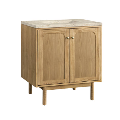 Laurent 30" Single Vanity, Light Natural Oak, w/ 3 CM Tajnar Eclos Top, view 20