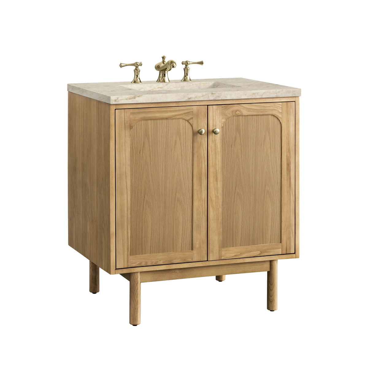 Laurent 30" Single Vanity, Light Natural Oak, w/ 3 CM Tajnar Eclos Top, view 22