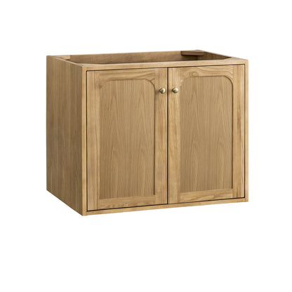 Laurent 30" Single Vanity, Light Natural Oak w/ Single Hole 3 CM White Zeus Top & Backsplash, view 4