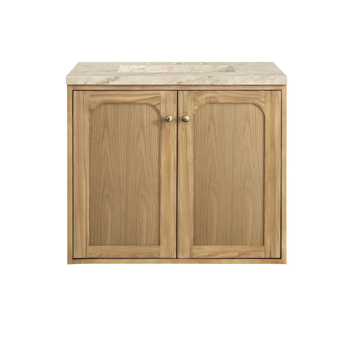 Laurent 30" Single Vanity, Light Natural Oak, w/ 3 CM Tajnar Eclos Top, view 4