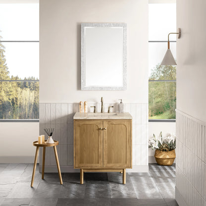 Laurent 30" Single Vanity, Light Natural Oak, w/ 3 CM Tajnar Eclos Top, view 7
