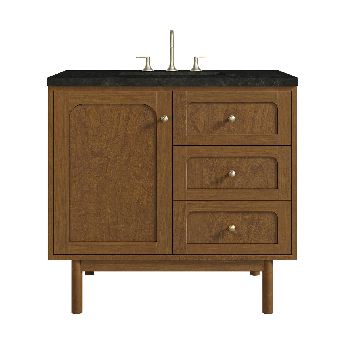 Laurent 36" Single Vanity, Honey Oak w/ 3 CM Phantome Eclos Top