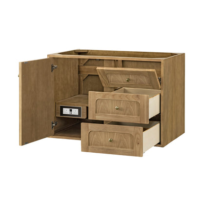 Laurent 36" Single Vanity, Light Natural Oak, w/ 3 CM Siberian Silestone Top, view 17