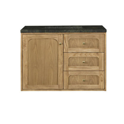 Laurent 36" Single Vanity, Light Natural Oak, w/ 3 CM Phantome Eclos Top, view 4
