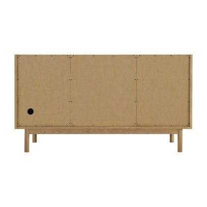 Laurent 60" Double Vanity, Light Natural Oak, w/ 3 CM Siberian Silestone Top, view 14