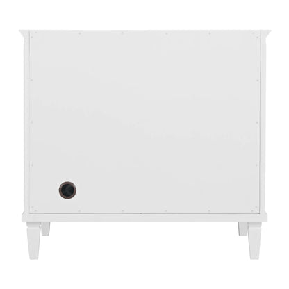 Lorelai 36" Single Vanity, Bright White w/ 3 CM Eternal Jasmine Pearl Silestone Top, view 9