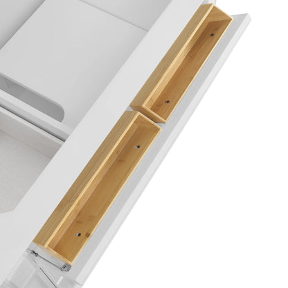 Lorelai 36" Single Vanity, Bright White w/ 3 CM Ethereal Noctis Silestone Top, view 14