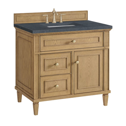 Lorelai 36" Single Vanity, Light Natural Oak w/ 3 CM Charcoal Soapstone Silestone Top, view 10