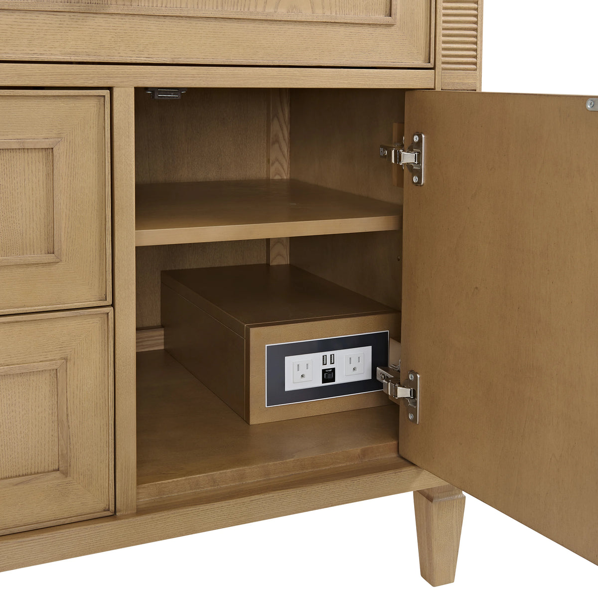 Lorelai 36" Single Vanity, Light Natural Oak w/ 3 CM Lime Delight Silestone Top, view 12