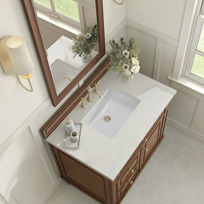 Lorelai 36" Single Vanity, Mid-Century Walnut w/ 3 CM Lime Delight Silestone Top, view 8