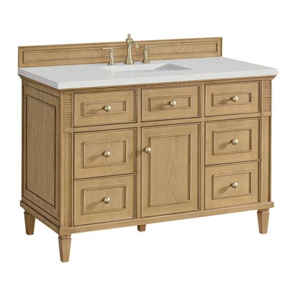 Lorelai 48" Single Vanity, Light Natural Oak w/ 3 CM Lime Delight Silestone Top, view 10