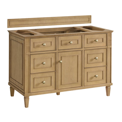 Lorelai 48" Single Vanity, Light Natural Oak w/ 3 CM Eternal Jasmine Pearl Silestone Top w/FreePower Wireless C, view 5