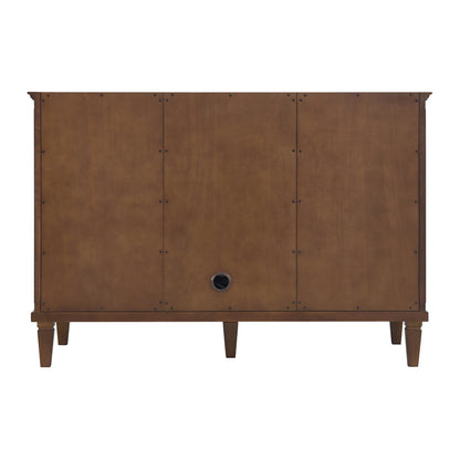 Lorelai 48" Single Vanity, Mid-Century Walnut w/ 3 CM Victorian Silver Silestone Top, view 10