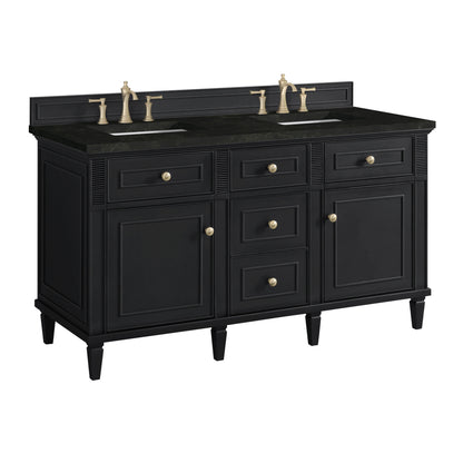 Lorelai 60" Double Vanity, Black Onyx, w/ 3 CM Phantome Eclos Top, view 10