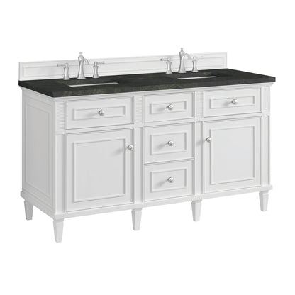 Lorelai 60" Double Vanity, Bright White, w/ 3 CM Phantome Eclos Top, view 11