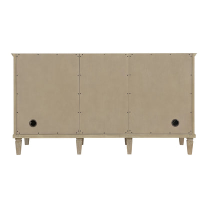 Lorelai 60" Double Vanity, Whitewashed Oak w/ 3 CM Victorian Silver Silestone Top, view 9