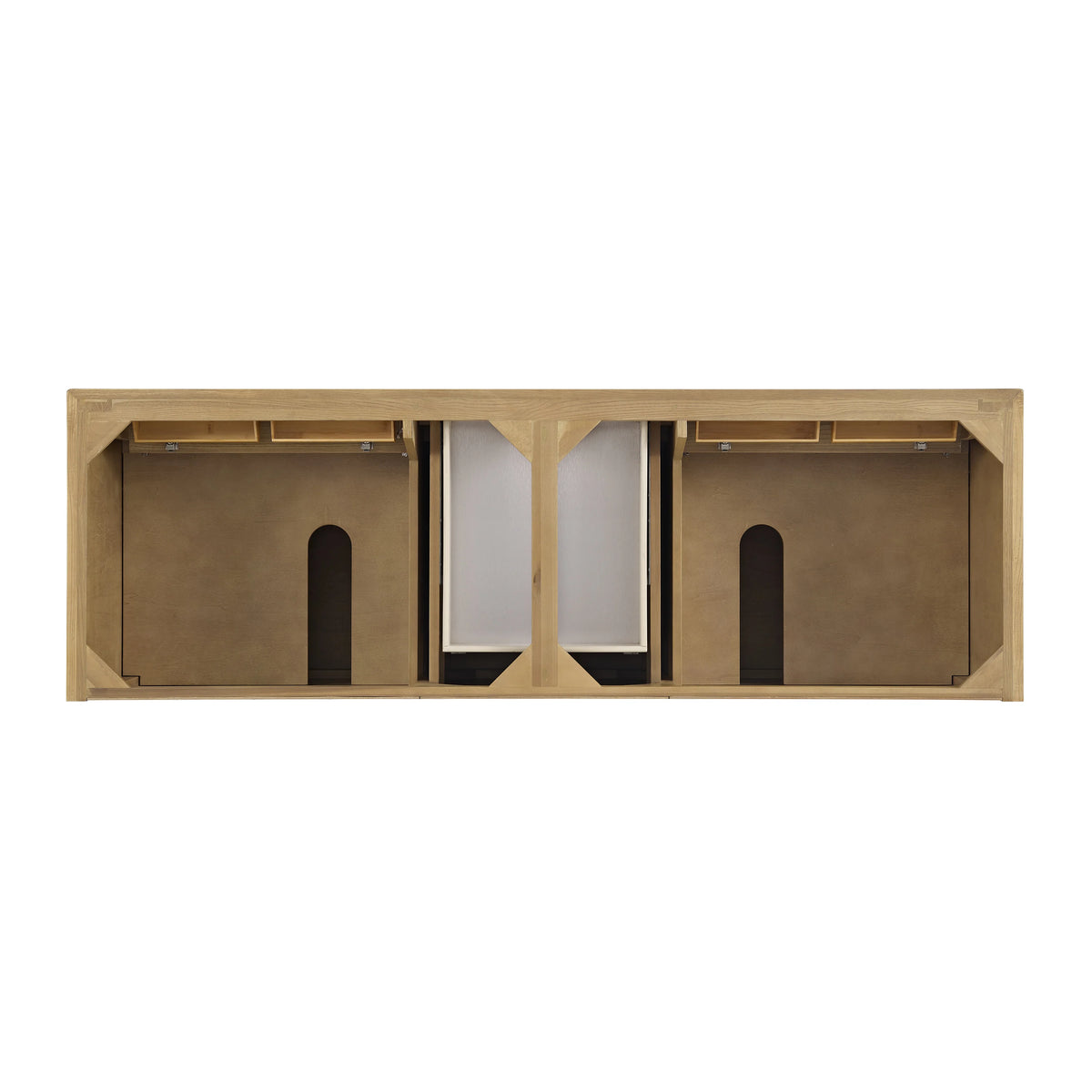 Lorelai 72" Double Vanity, Light Natural Oak w/ 3 CM Charcoal Soapstone Silestone Top, view 6