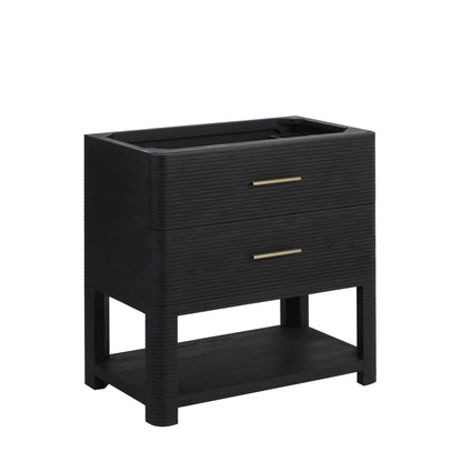 Lucian 36" Single Vanity, Carbon Oak w/ 3 CM Victorian Silver Silestone Top, view 2