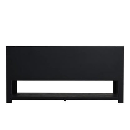 Lucian 72" Double Vanity, Carbon Oak, w/ 3 CM Tajnar Eclos Widespread Top, view 8