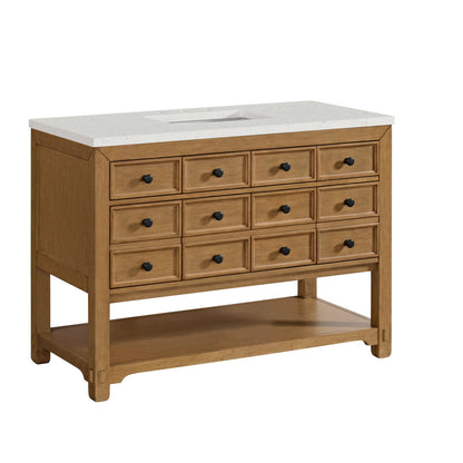 Malibu 48" Single Vanity, Amber Birch w/ 3 CM Lime Delight Silestone Top, view 10