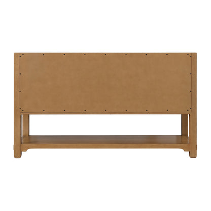 Malibu 60" Single Vanity, Amber Birch w/ 3 CM Parisien Bleu Top, view 9