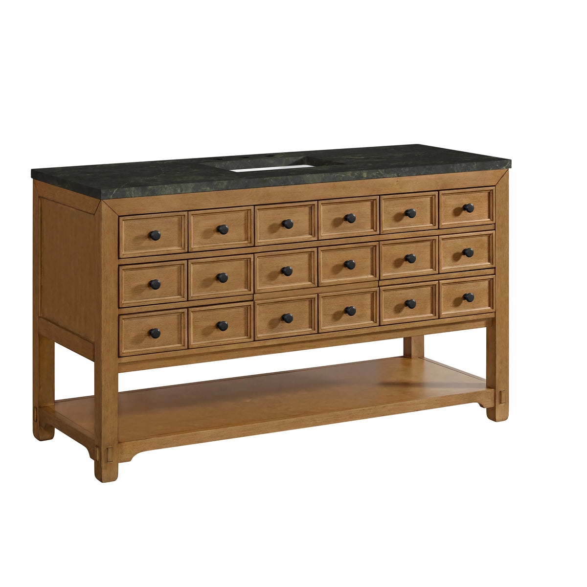 Malibu 60" Single Vanity, Amber Birch, w/ 3 CM Phantome Eclos Top, view 10