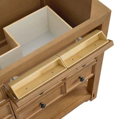 Renovate for Less Atlanta Malibu 72" Double Vanity, Amber Birch w/ 3 CM Eternal Marfil Top, view 12