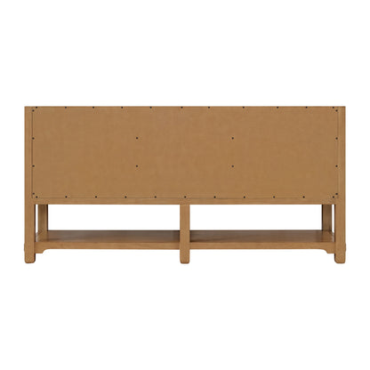 Renovate for Less Atlanta Malibu 72" Double Vanity, Amber Birch w/ 3 CM Eternal Marfil Top, view 9