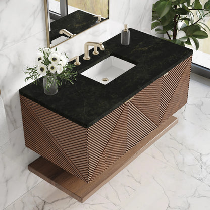Marcello 48" Single Vanity, Chestnut, w/ 3 CM Phantome Eclos Top, view 6