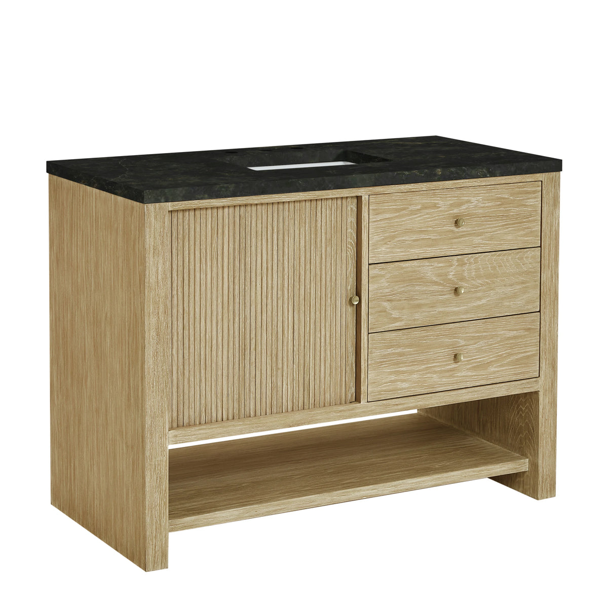 Marigot 48" Single Vanity, Sunwashed Oak, w/ 3 CM Phantome Eclos Top, view 11