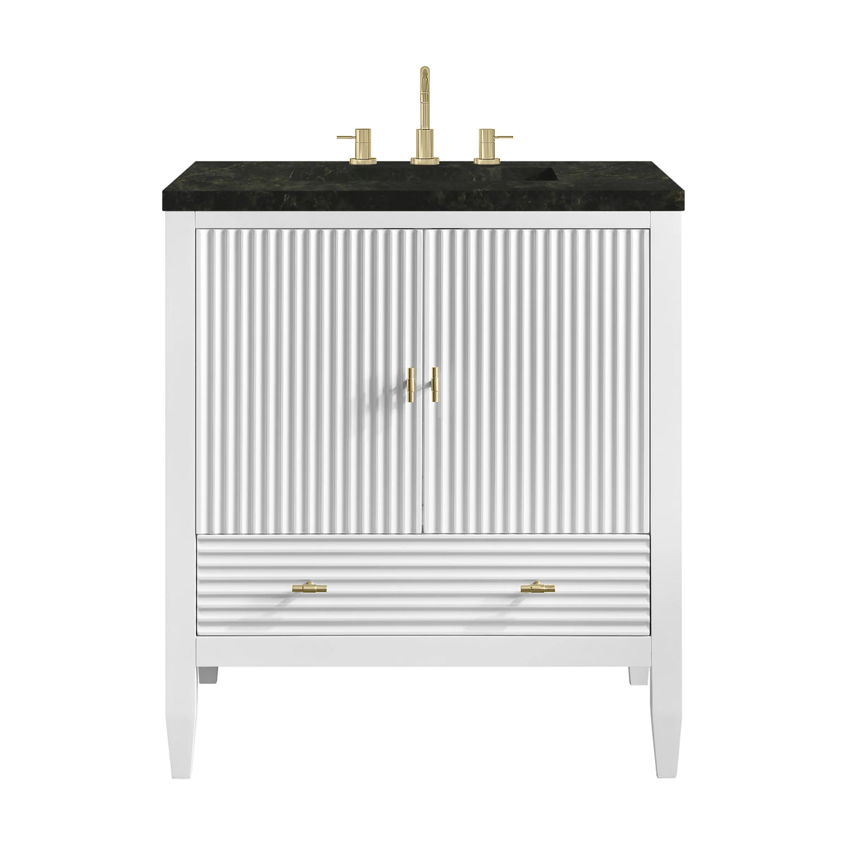 Myrrin 30" Single Vanity, Bright White w/ 3 CM Phantome Eclos Top, view 2