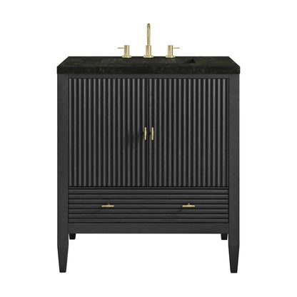 Myrrin 30" Single Vanity, Carbon Oak w/ 3 CM Phantome Eclos Top, view 2