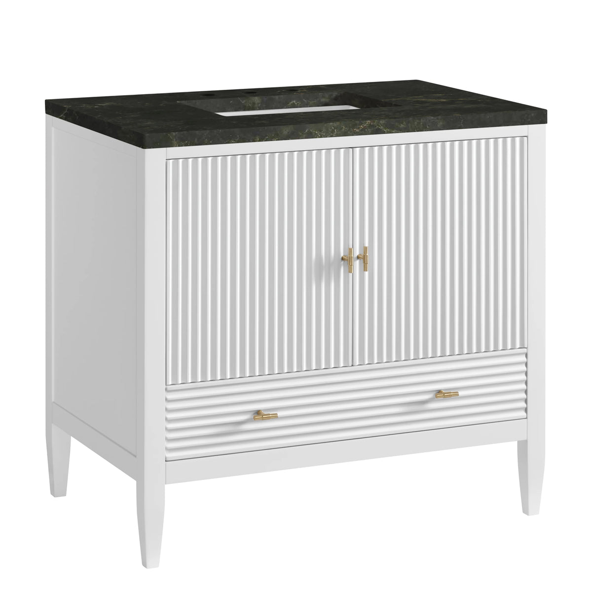 Myrrin 36" Vanity, Bright White, w/ 3 CM Phantome Eclos Top, view 10