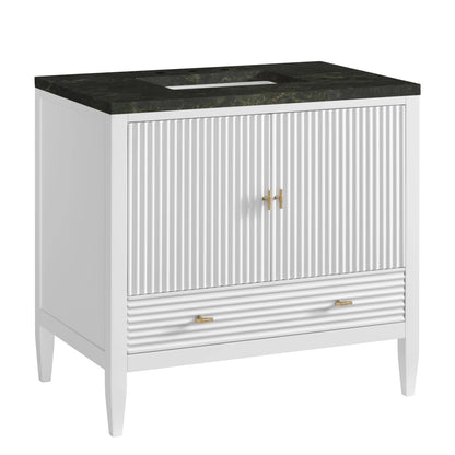 Myrrin 36" Vanity, Bright White, w/ 3 CM Phantome Eclos Top, view 10