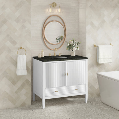 Myrrin 36" Vanity, Bright White, w/ 3 CM Phantome Eclos Top, view 4