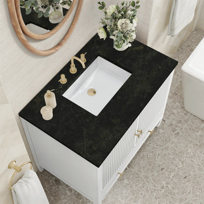 Myrrin 36" Vanity, Bright White, w/ 3 CM Phantome Eclos Top, view 7