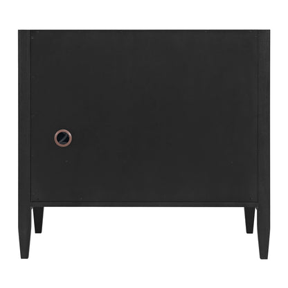 Myrrin 36" Vanity, Carbon Oak, w/ 3 CM Tajnar Eclos Top, view 9