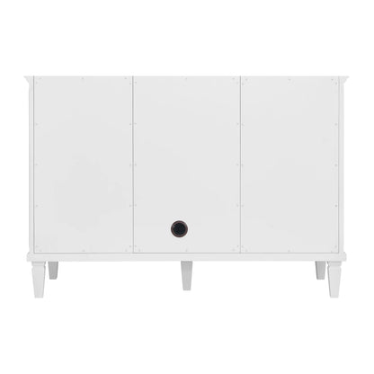Myrrin 48" Single Vanity, Bright White w/ 3 CM Parisien Bleu Silestone Top, view 9