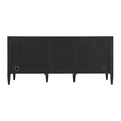 Myrrin 72" Double Vanity, Carbon Oak w/ 3 CM Ethereal Noctis Silestone Top, view 9