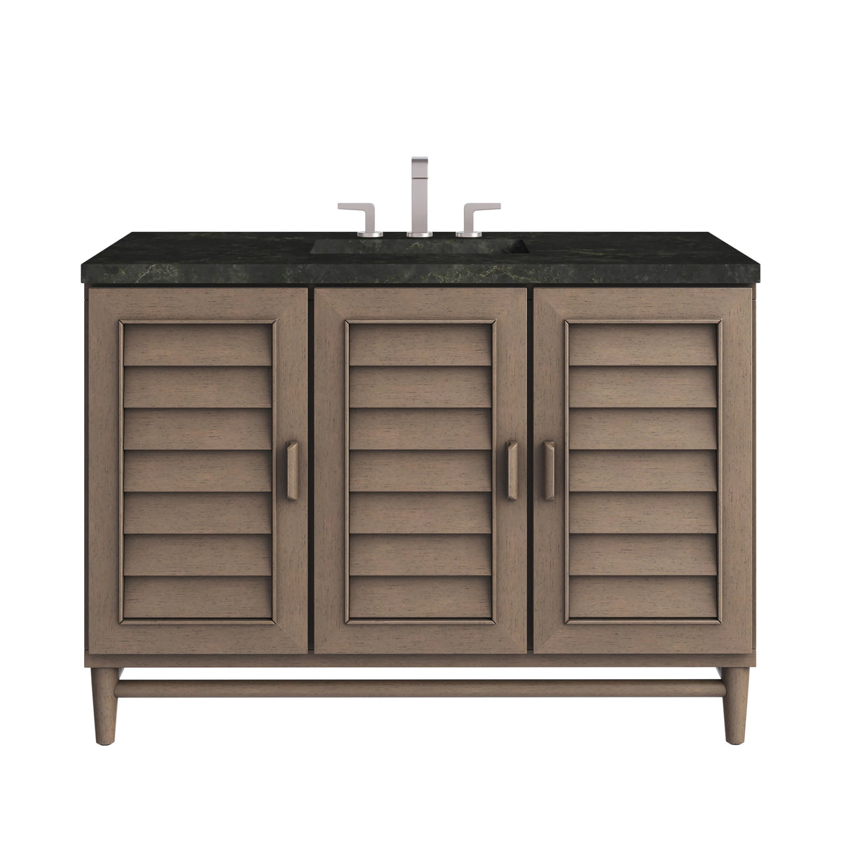 Portland 48" Single Vanity, Whitewashed Walnut, w/ 3 CM Phantome Eclos Top