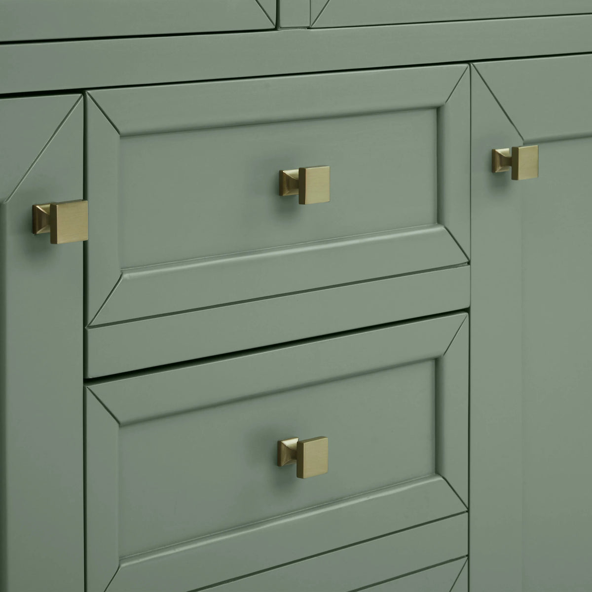 Chicago 48" Single Vanity, Smokey Celadon, w/ Single Hole 3CM White Zeus Silestone® Top & Backsplash