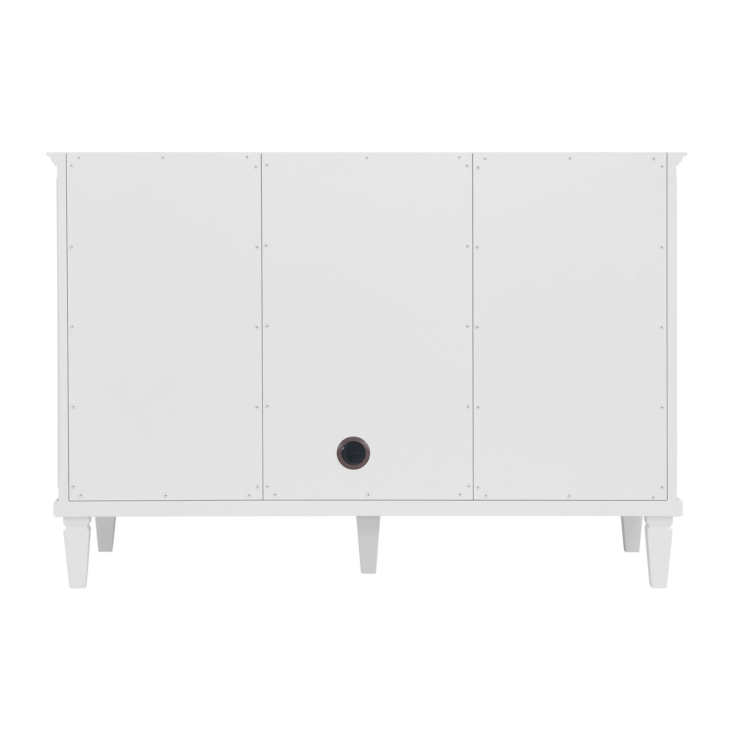 Renovate for Less Atlanta Lorelai 48" Single Vanity, Bright White w/ 3 CM Parisien Bleu Silestone Top w/FreePower Wireless Charger