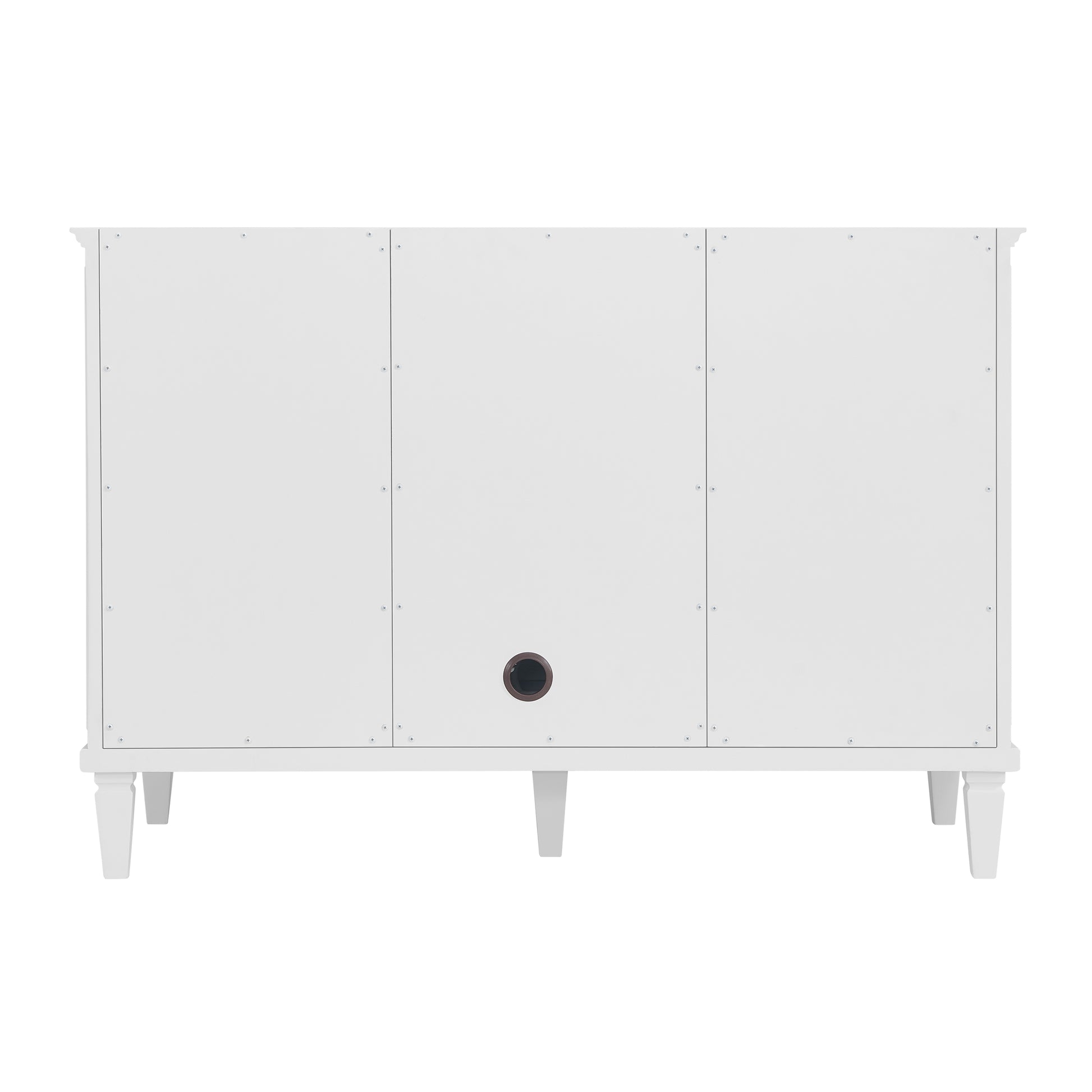 Renovate for Less Atlanta Lorelai 48" Single Vanity, Bright White w/ 3 CM Parisien Bleu Silestone Top w/FreePower Wireless Charger