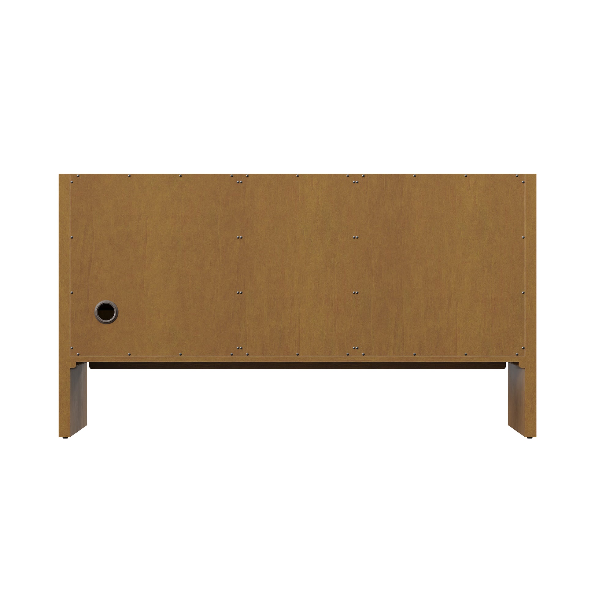 Renovate for Less Atlanta Hudson 60" Double Vanity, Honey Oak w/ 3 CM Victorian Silver Silestone Top