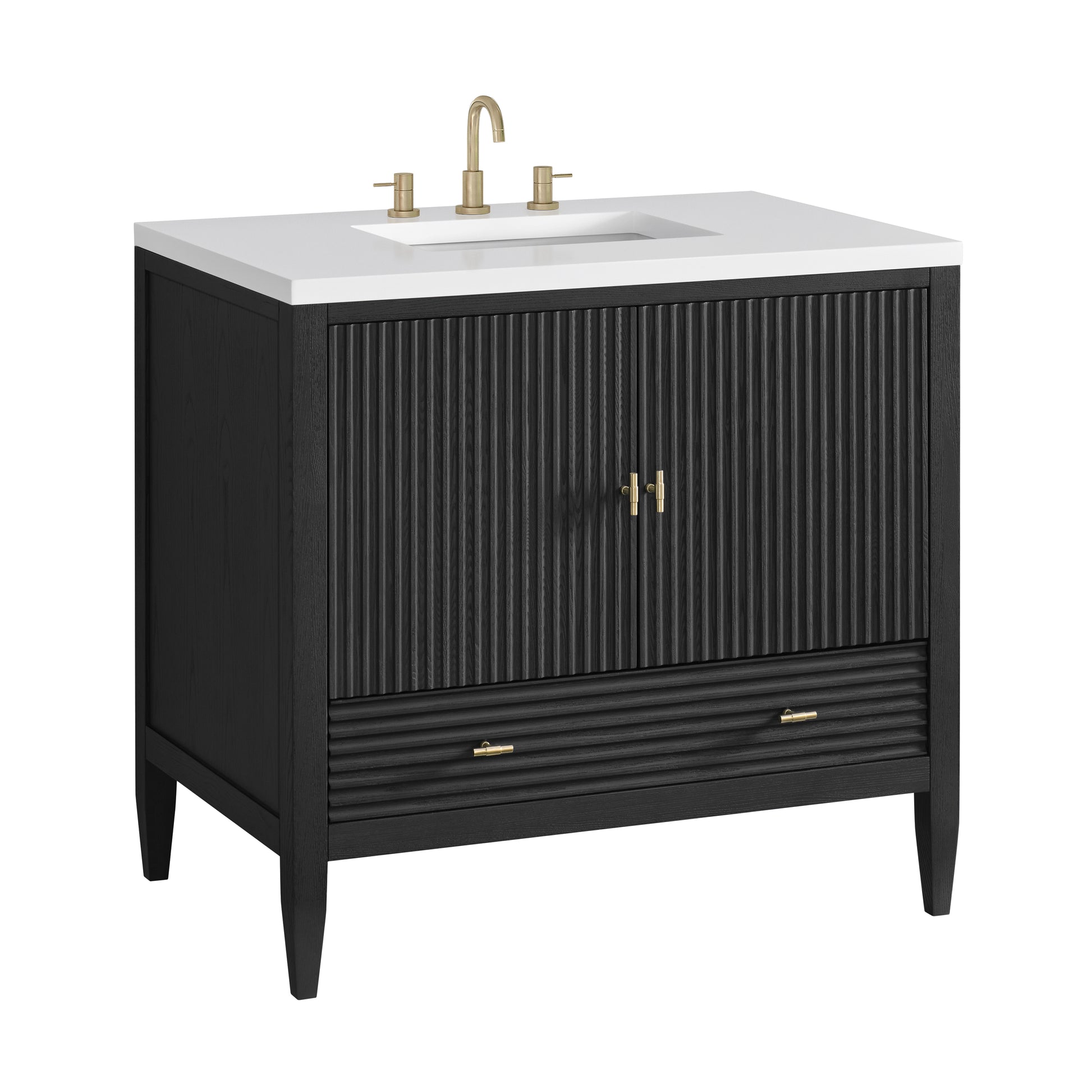 Renovate for Less Atlanta Myrrin 36" Vanity, Carbon Oak