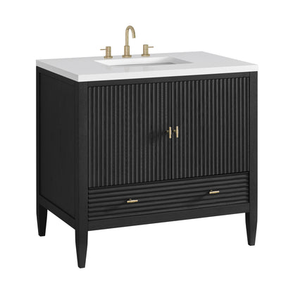 Renovate for Less Atlanta Myrrin 36" Vanity, Carbon Oak