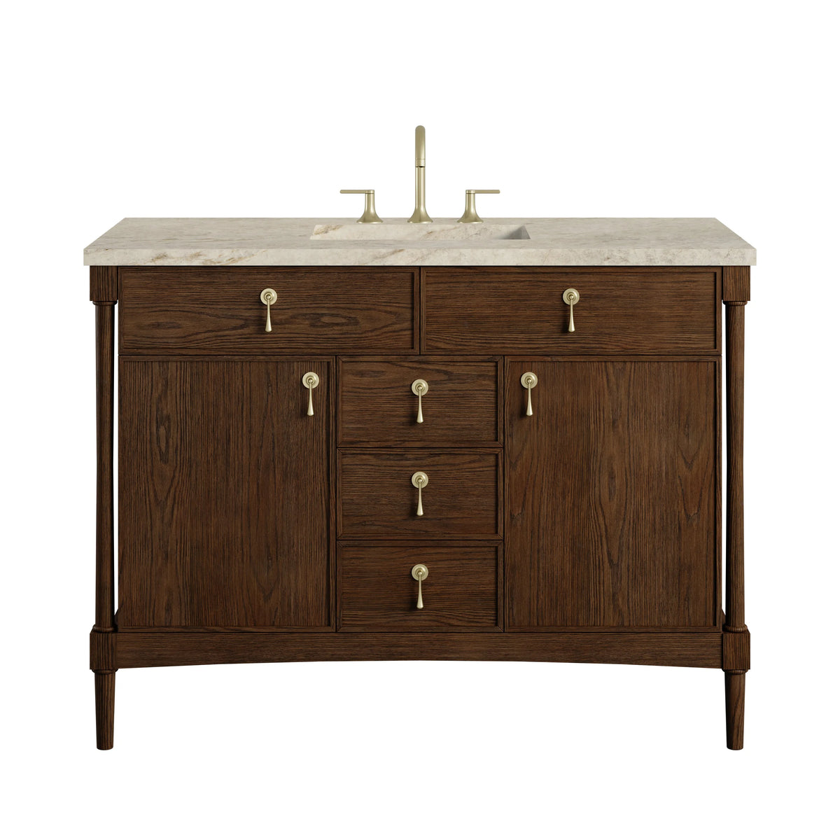 Kinnsden 48" Single Vanity, Sable Oak w/ 3 CM Tajnar Eclos Top