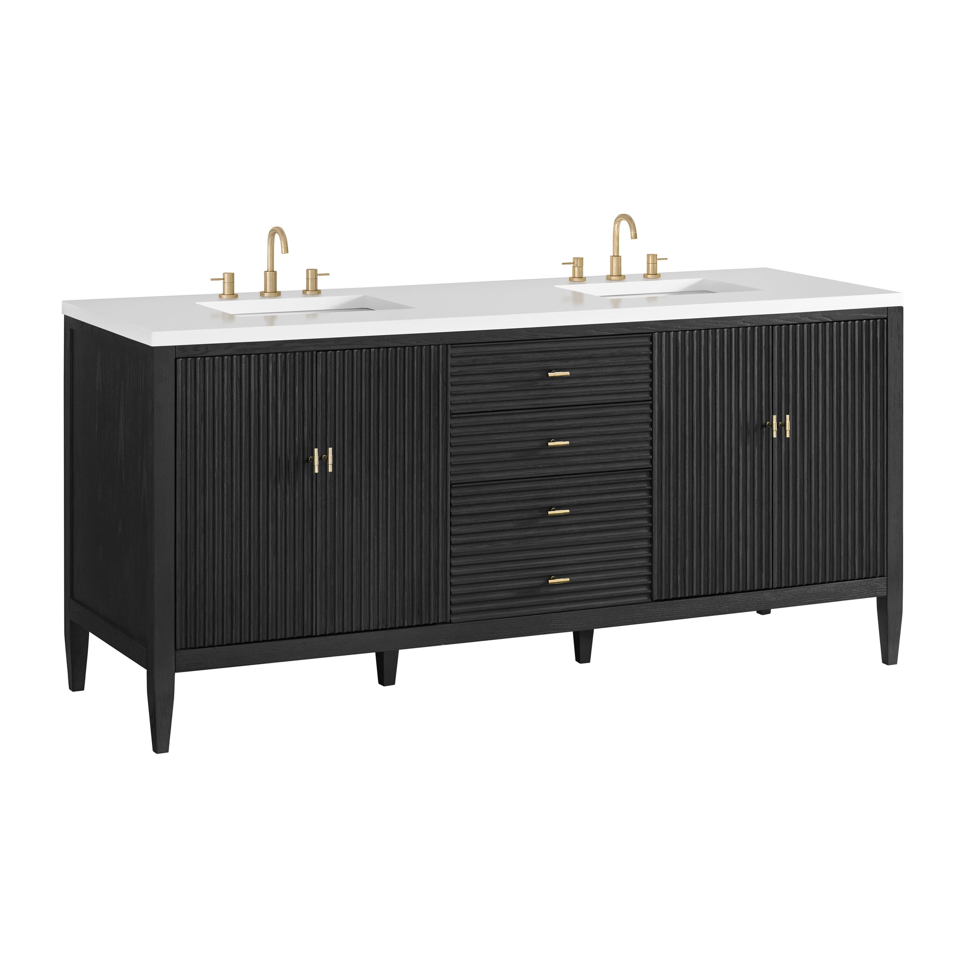 Renovate for Less Atlanta Myrrin 72" Vanity, Carbon Oak